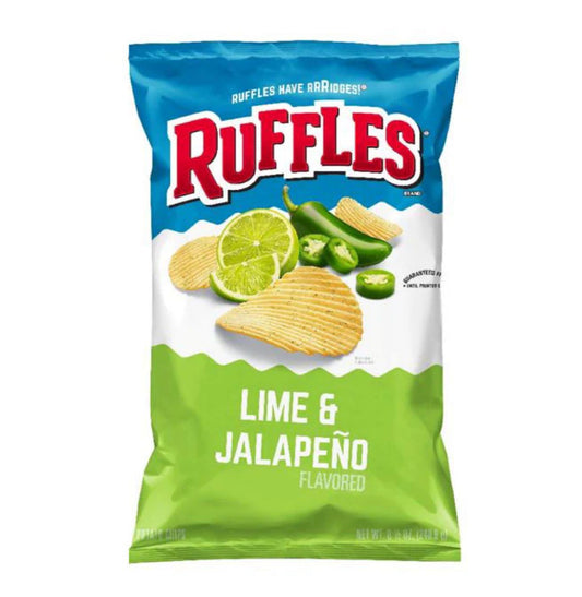 Ruffles lime and jalapeño